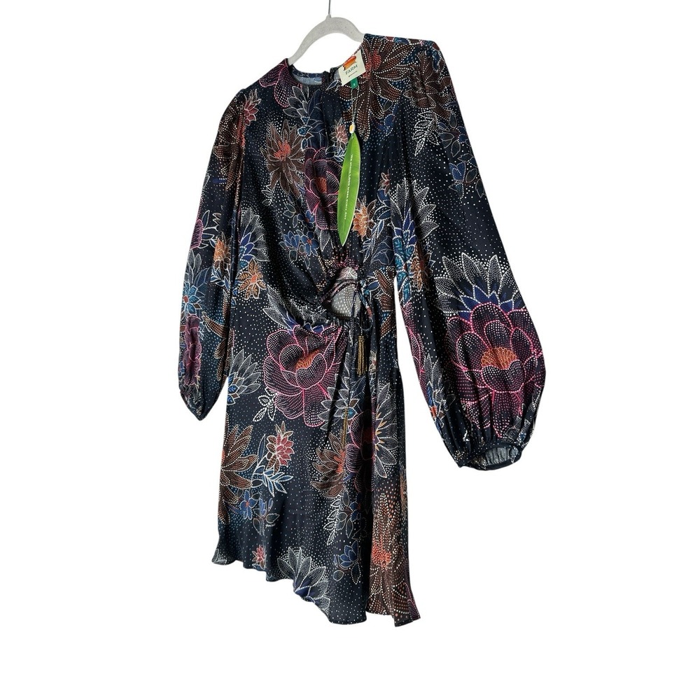 NEW Farm Rio Mine Dress Women's Small floral-mini Long Sleeve Coquette Formal - Picture 9 of 14